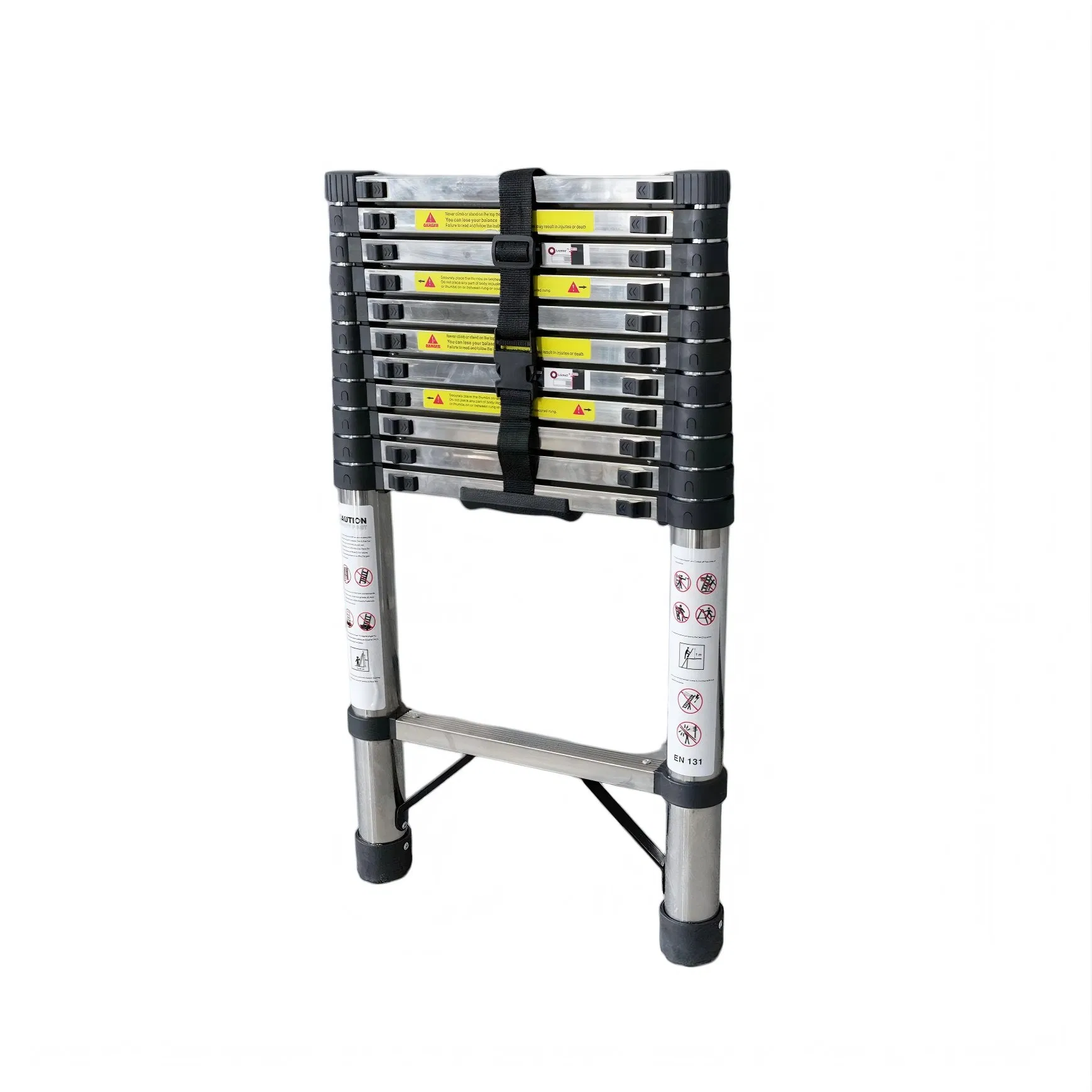 Factory Supply Stainless Steel Multi-Purpose Telescopic Ladder Foldable Extension Ladder with En131 Certified