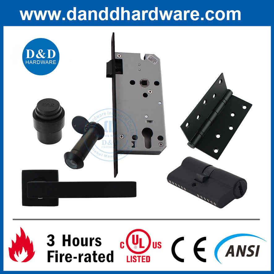 CE UL Fire Rated Door Accessories Hinge Lock Cylinder Door Viewer