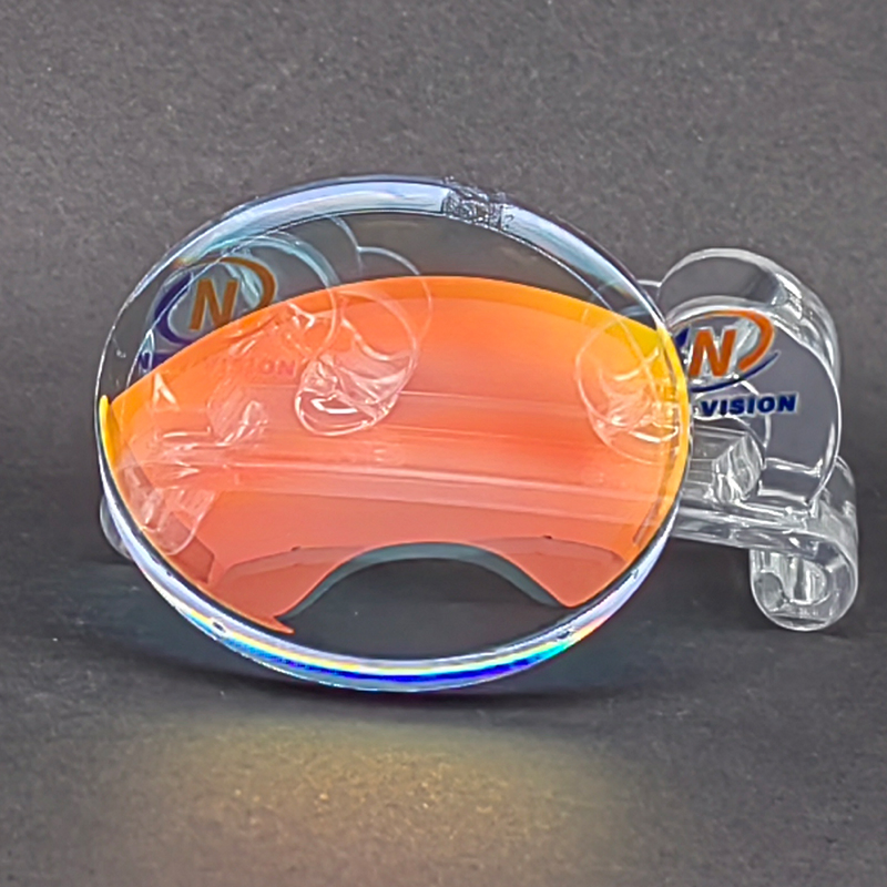 Semi-Finished Poiycarbonate Photochromic Lenses 1.591 PC Pgx Mirror Red Optical Eyewear Lens