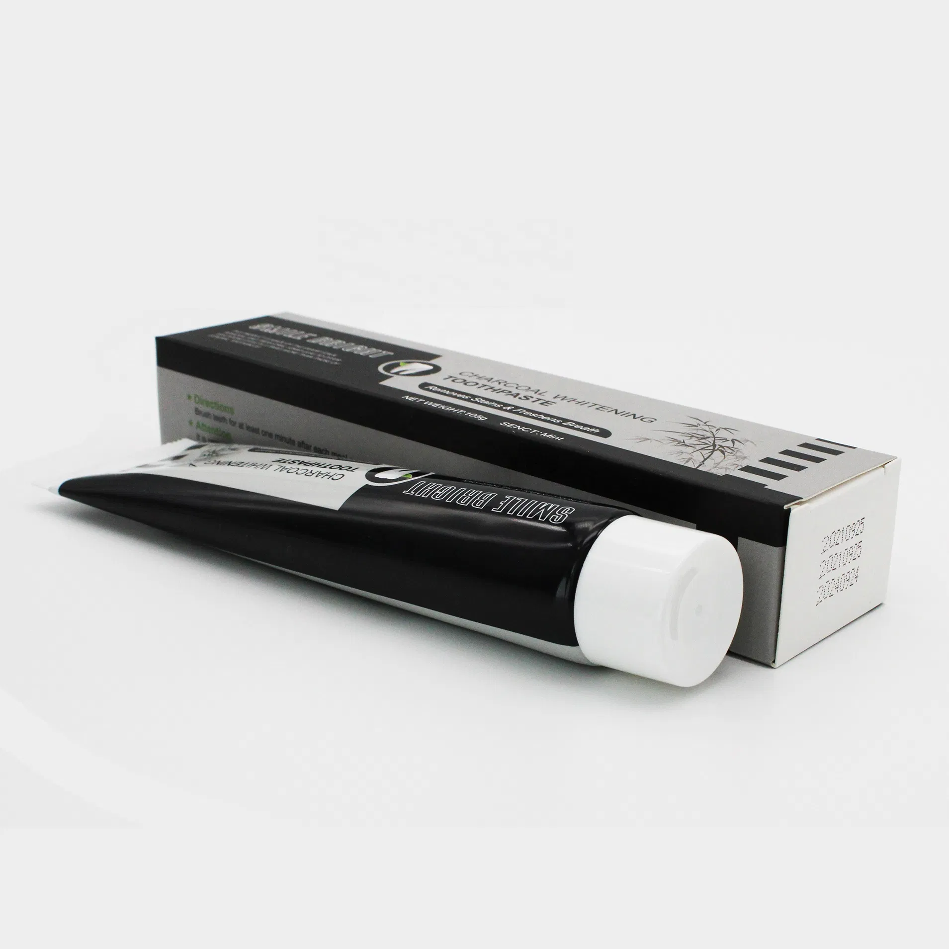 for Customized Herbal Natural Active Teeth Whitening Coconut Black Bamboo Charcoal Toothpaste Home Use OEM ODM Private Label