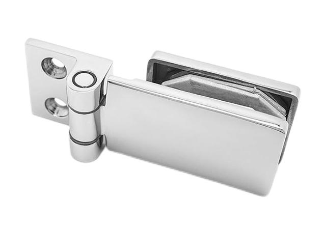 2024 Design Heavy Duty Swivel Pivot Adjustable Bisagras OEM Bathroom Shower Enclosure Hardware Patch Fitting Heavy Duty Wall-Mount Glass Hinge