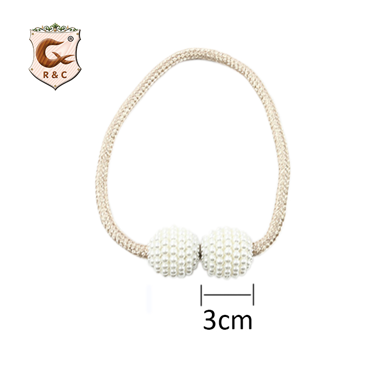 Factory Custom Pearl Buckle Curtain Magnetic Curtain Tieback