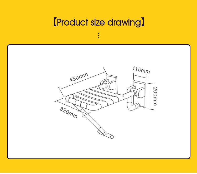 Folding Seat Bath Stool Bath Seat Safety Chair
