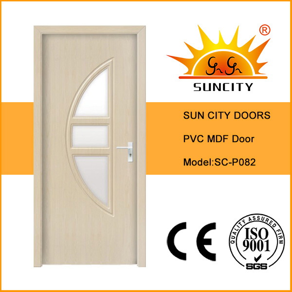 Scratch-Resistant White Colour Wood Plastic Composite WPC PVC Door