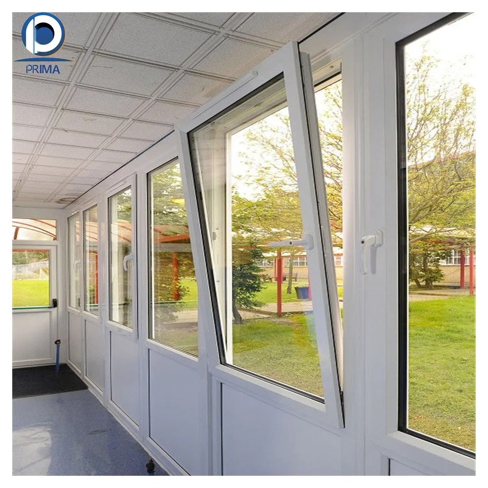 New Design Popular UPVC Double Glaze Aluminium Double Glazed Windows Tilt and Turn Window