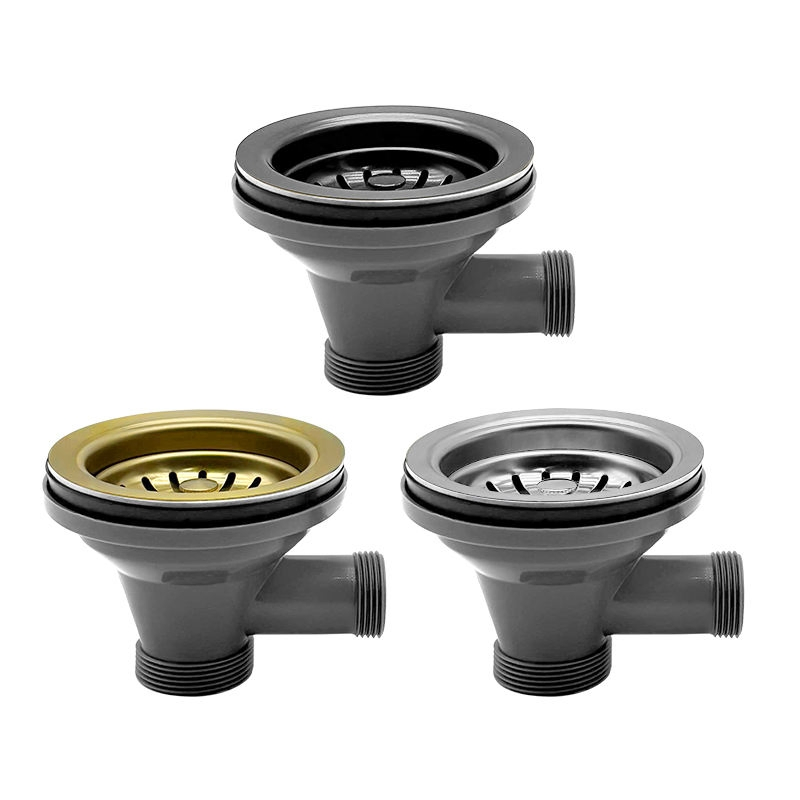 Easy-Install Stainless Steel Odor-Proof Kitchen Sink Strainer with Overflow Protection Pipe