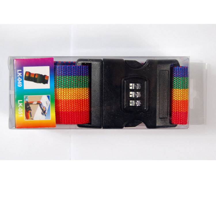 High Quality Polypropylene Luggage with Password Luggage Packaging with Customs Code Lock Buckle Luggage Strap