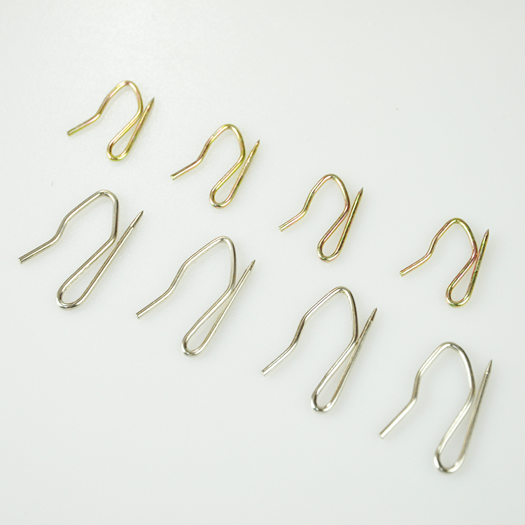 Metal Silver Curtain Hooks Pin-on Drapery Hooks