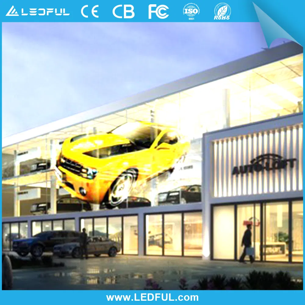 Indoor Outdoor P3.91 P2.8 P1.9 Transparent Digital Advertising Glass Video Wall RGB SMD TV P3.91-7.8 P2.8-5.6 Curtain Window LED Panels Mesh Film Display Screen