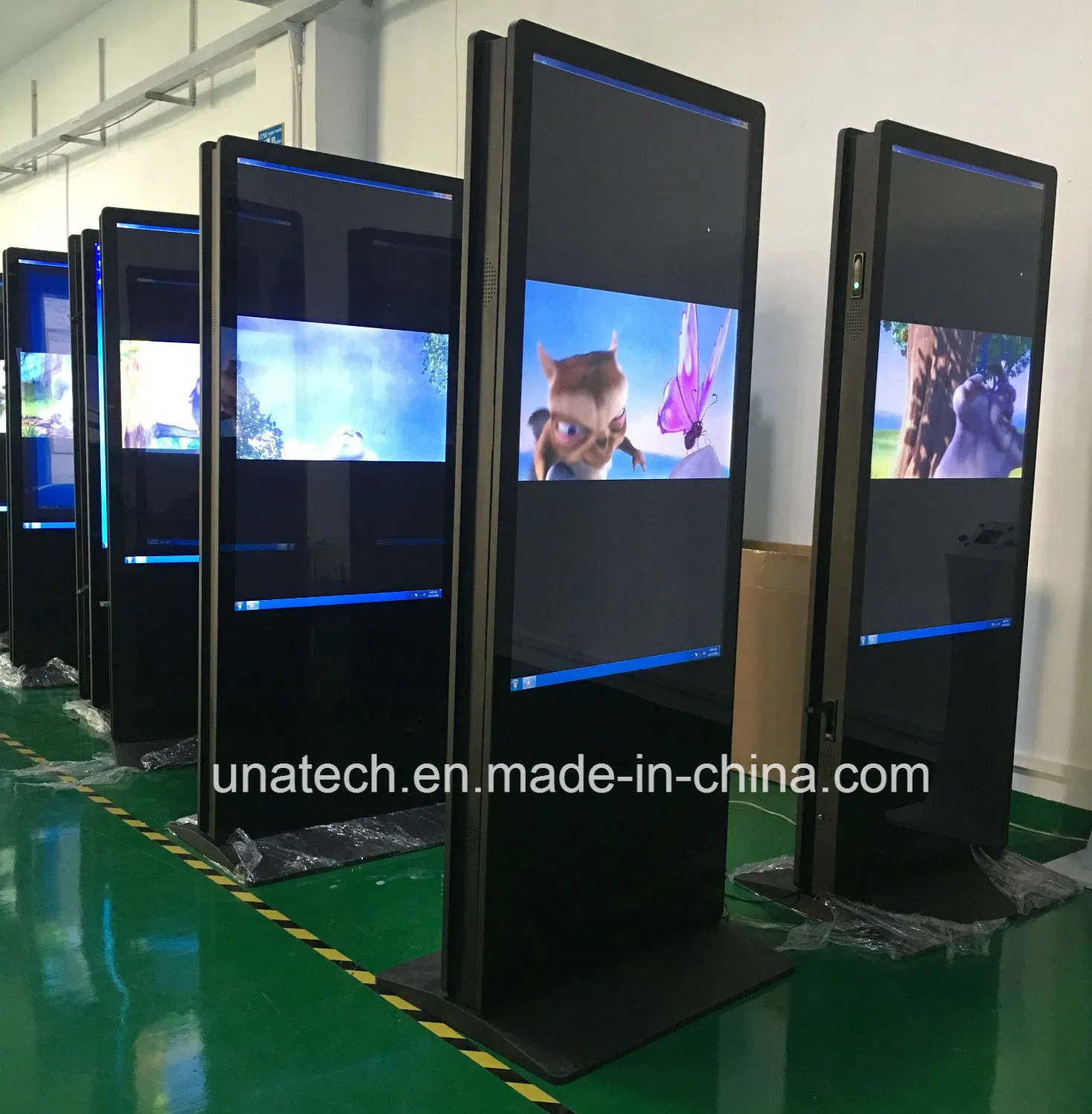 All-in-One 55inch Digital Monitor Touch Video Display Kiosk Double-Side Indoor LCD Screen