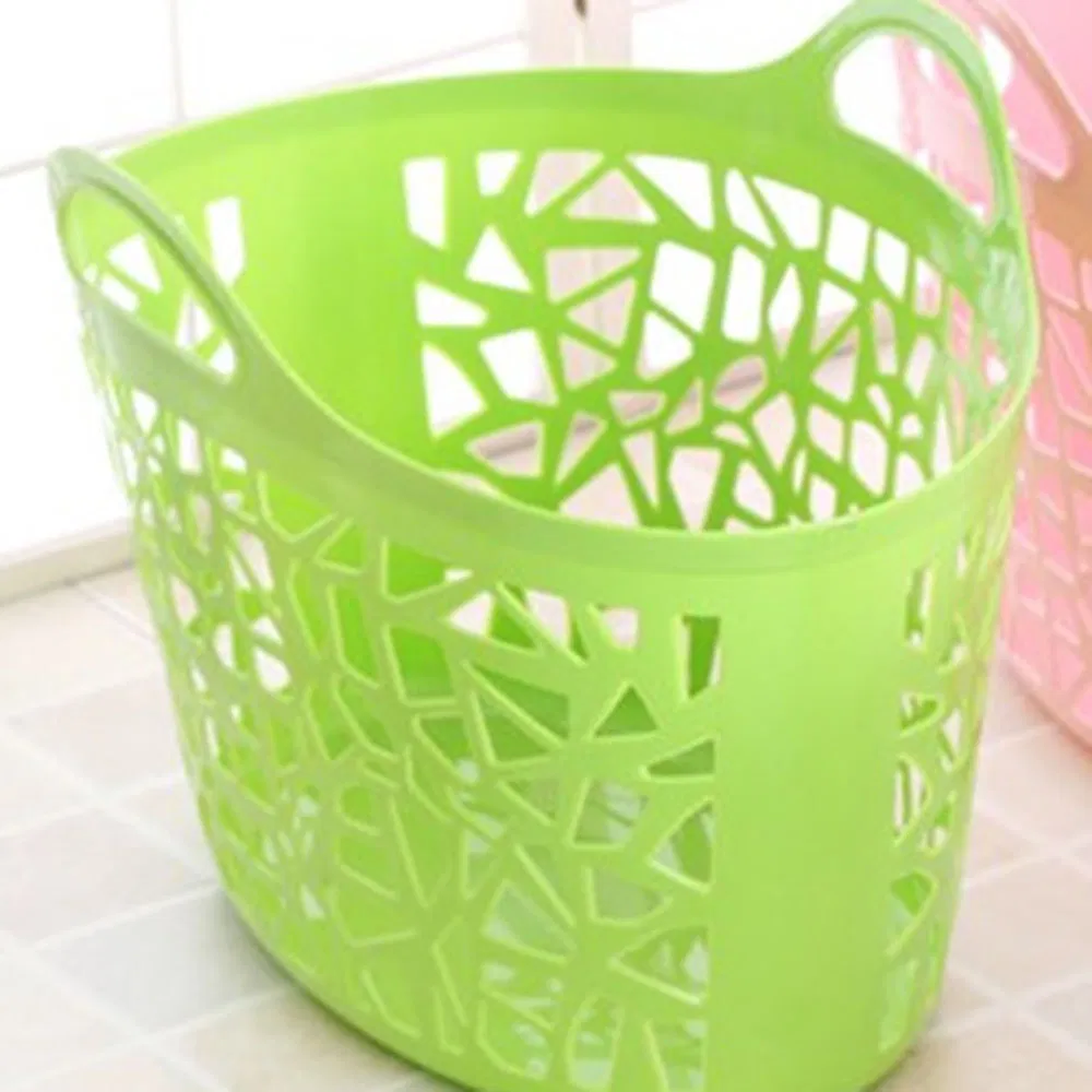 Cross Border Stackable Contemporary Bins Handled Containers Organization Storage Laundry Baskets