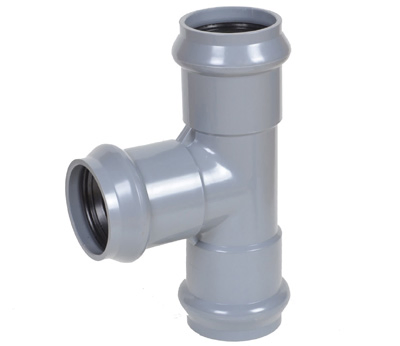 Factory Price Free Sample Custom Plastic Reducer Plumbing PVC UPVC Pipe Fitting Reducing Tee with Rubber Ring Joint for Water Supply/Farmingwater Draining