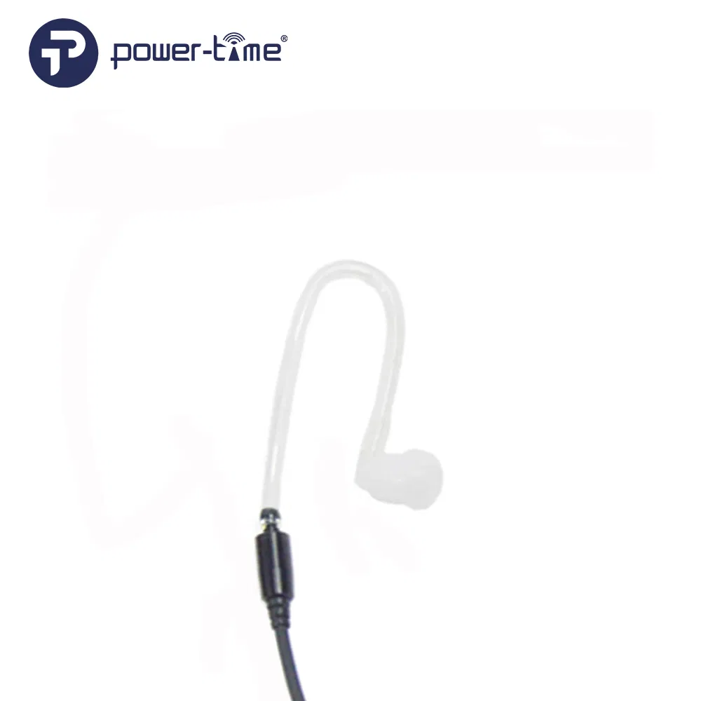 Compact Mini Speaker Air Tube Earpiece with Palm Ptt/Mic for Radios