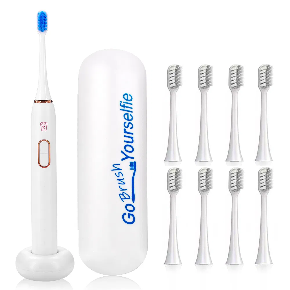 Ultra Sonic Electric Toothbrush with 8 Brush Heads Wireless Charging
