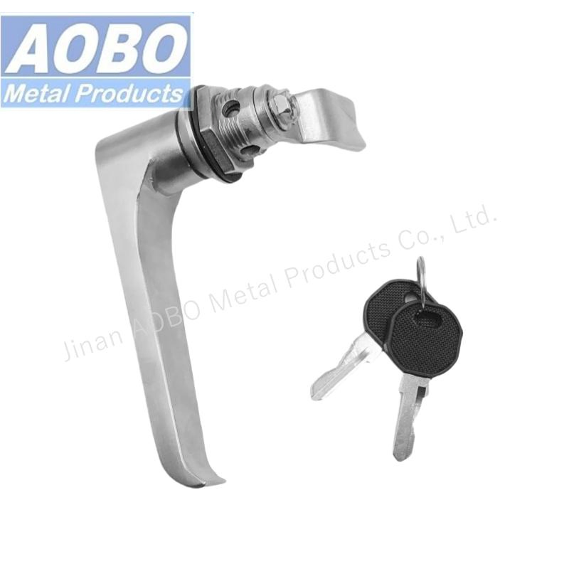 Aobo Electrical Cabinet Door Lock Quarter Turn AISI 316 L-Handle Lock with Seal