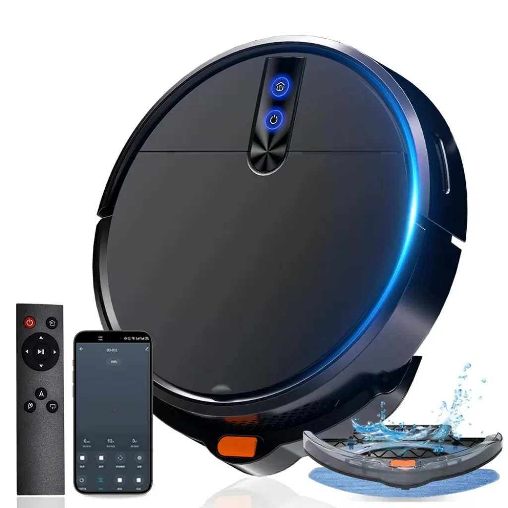 Hot Water Automatic Recharge Voice Control Sweeping Suction Mopping Vacuum Cleaner