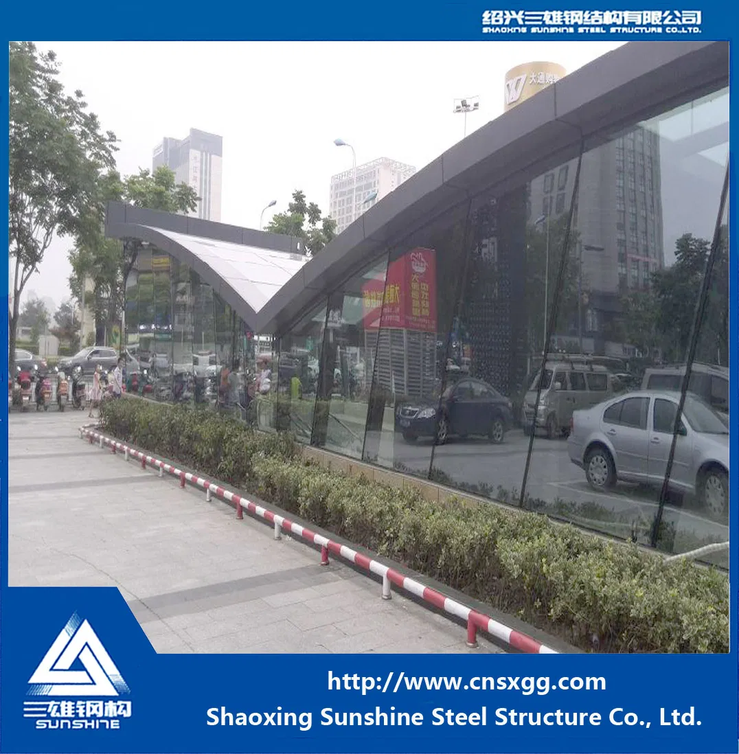 Steel Structure Girder with Glass for Underground Store
