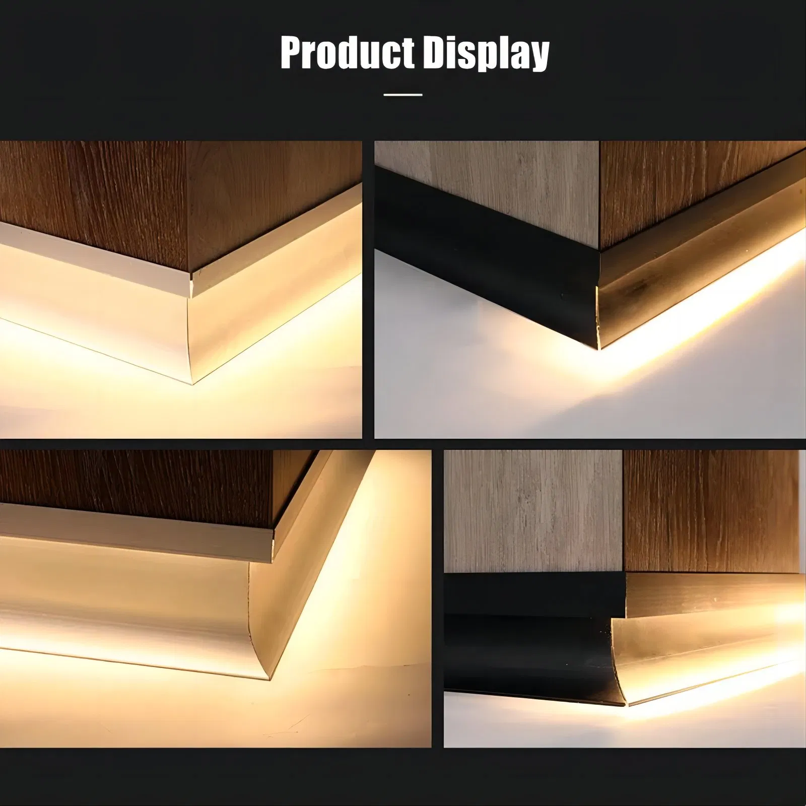 Aluminum Profile LED Lamp Line Light Lighting Skirting