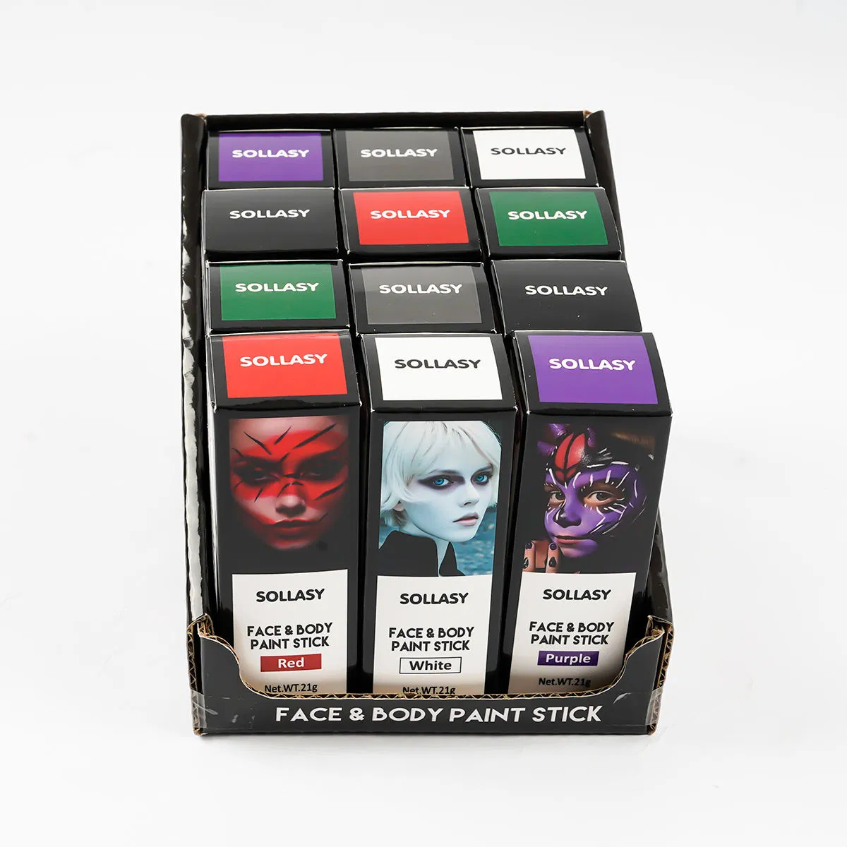 Halloween Kids Creative Face and Body Paint Stick Set for Parties