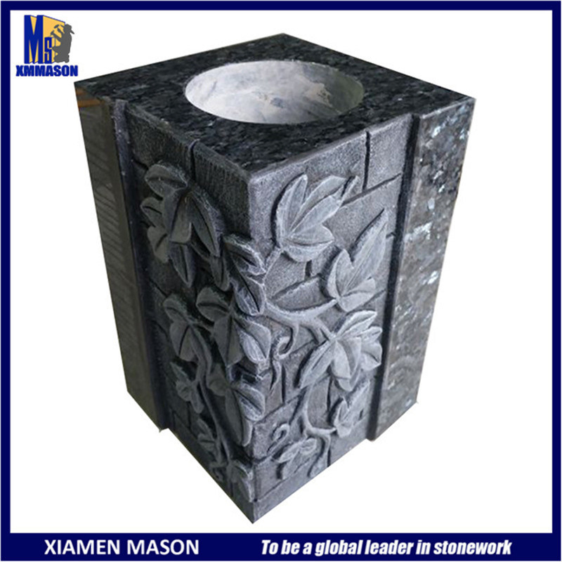 Custom Design Flowers Carved Unique Memorial Vases