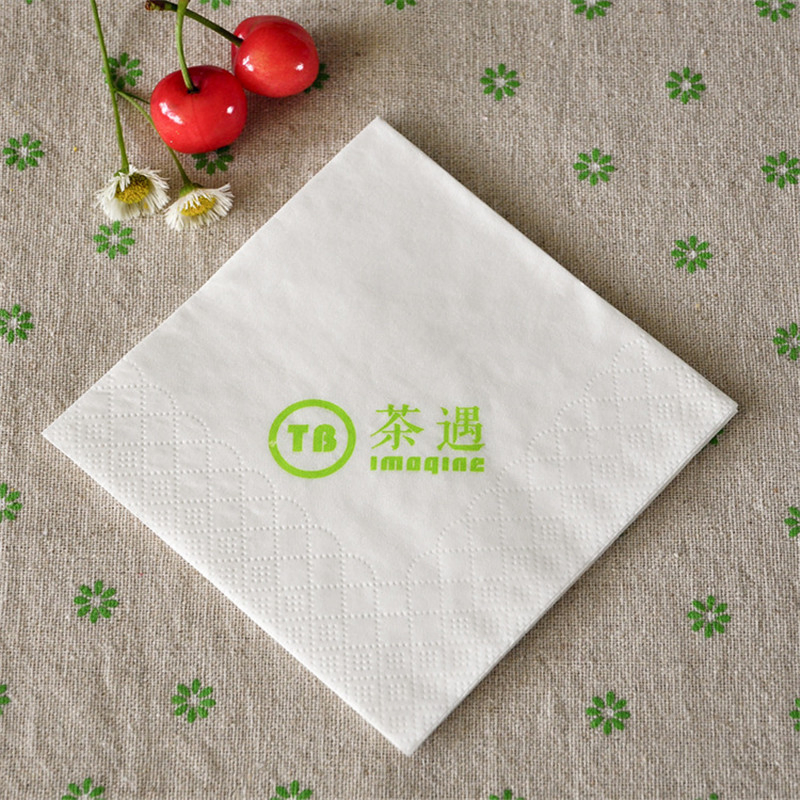 Premium Custom Printed White Paper Napkins for Restaurant and Hotel Dining
