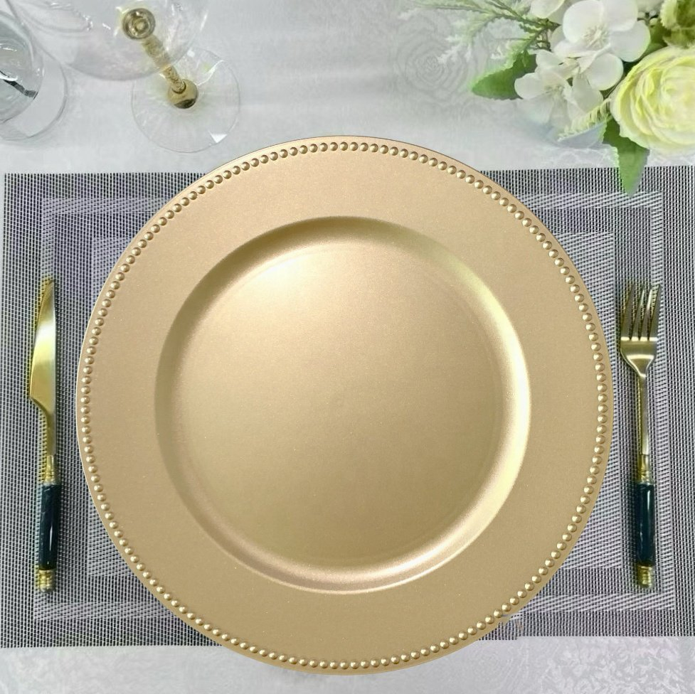 Hot Sale Green Charger Plates Dining for Wedding Party Modern Dinner Plates Pink Dinner Plate Decals