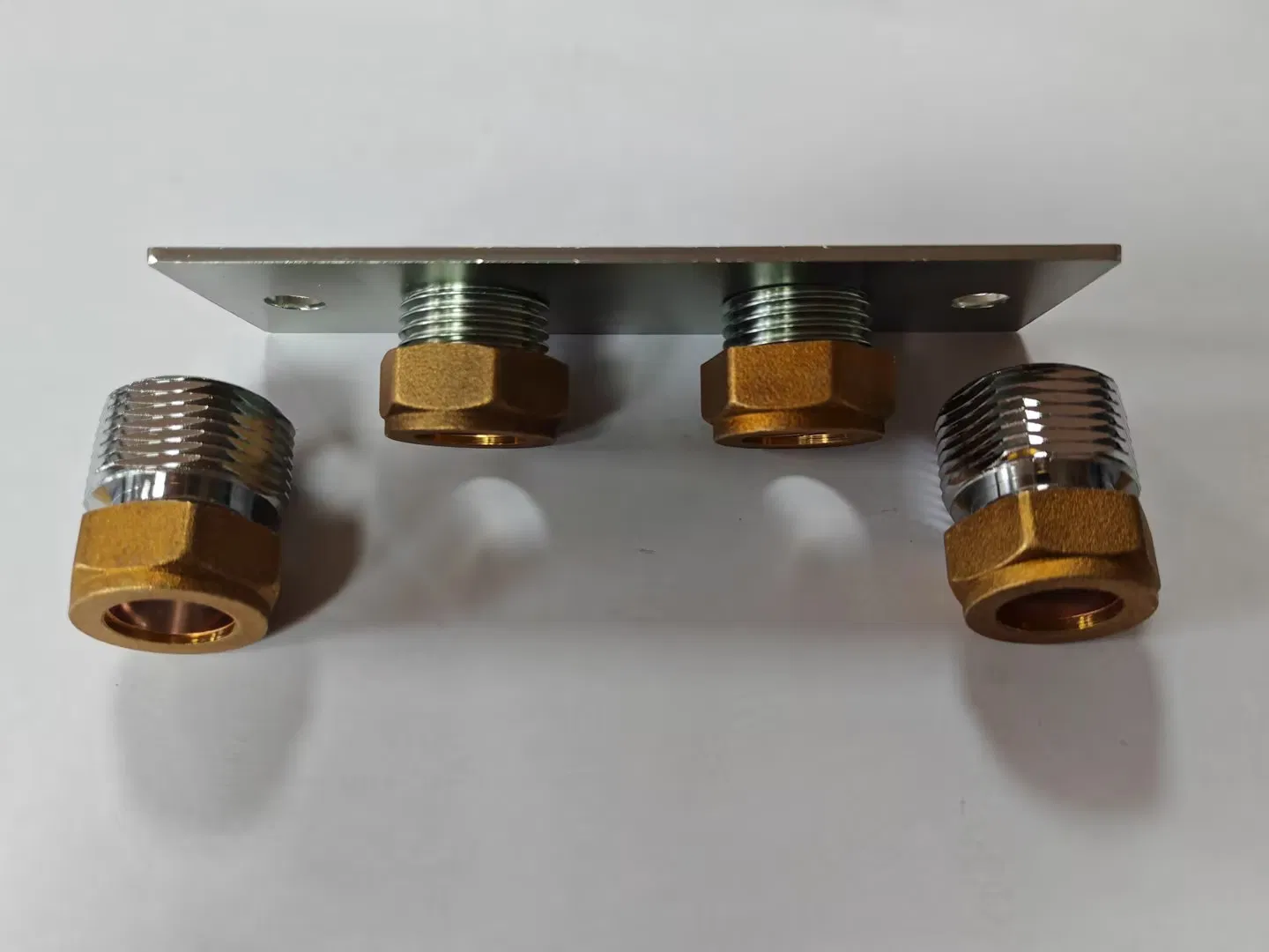 Brass Exposed Shower Wall Mount Fitting Fixing Kit Douche Plate with Blister Packing