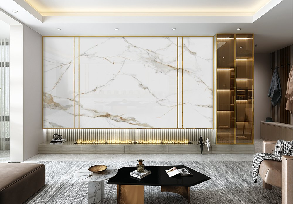 Hot Sell Promotion Quality White Marble Sintered Stone for Elegant Floor Coverings 1200*2400mm