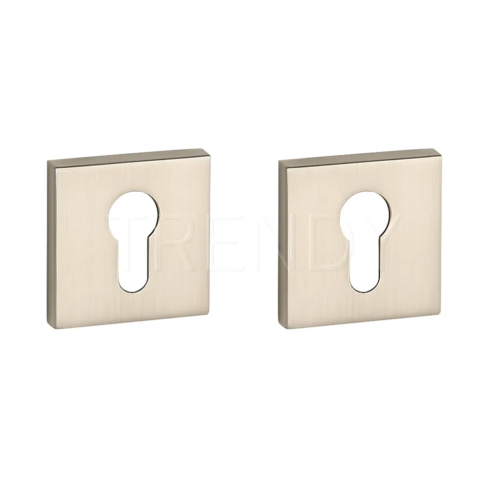 Matt Satin Nickel Door Hardware Zamak Cylinder Lock Cover Zinc Alloy Key Hole Escutcheon (ZR25-CL)