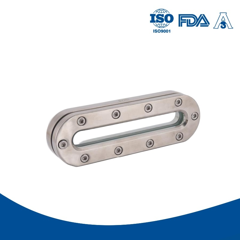 Customized Casting Tank Accessory DN25 Heat-Resistant Sight Glass Water Flow Indicator Sanitary Mirror