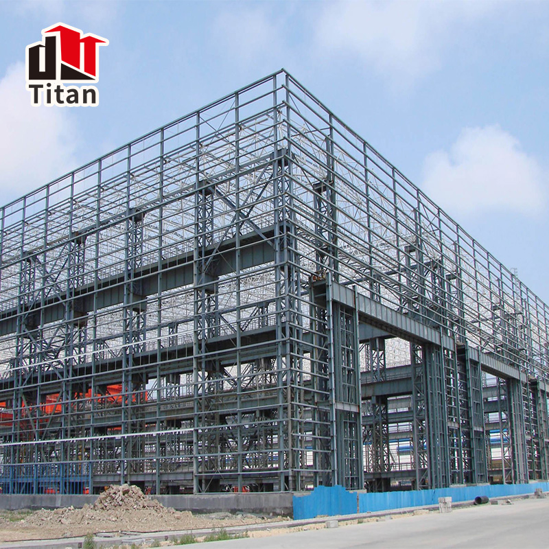 Prefabricated Auto Roller Door Secure Storage Steel Structure Garage