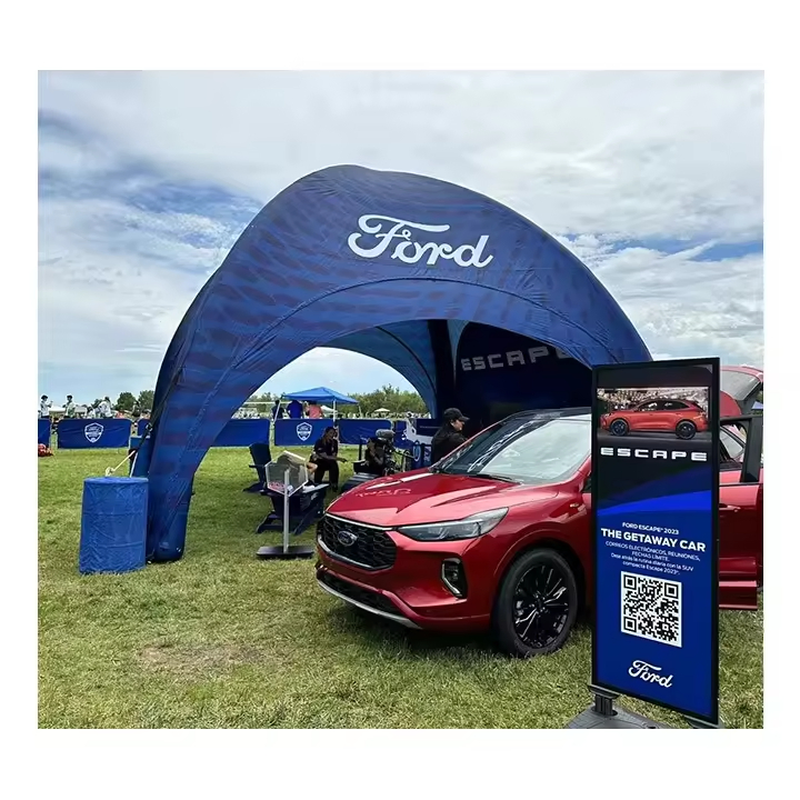 Free Design Custom Logo Tent Airtight Waterproof Inflatable Tent for Outdoor Events 4 X 4m Gazebo Inflatable Sealed Air Tent