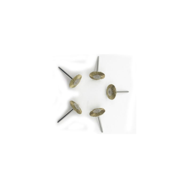 Factory Direct Sales Mini Style Steel Wire Brush T-Shaped White Polishing Rust Removal Electric Drill Brush