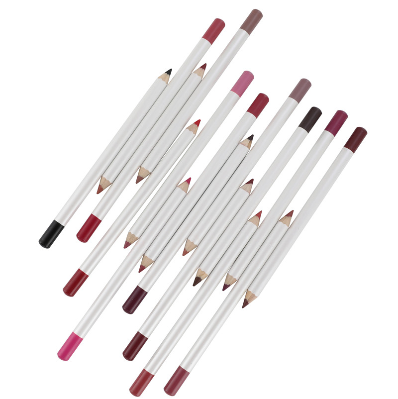 Organic Matte Creamy Custom Logo Makeup Lipliner Pen Waterproof Lip Liner 25 Colors