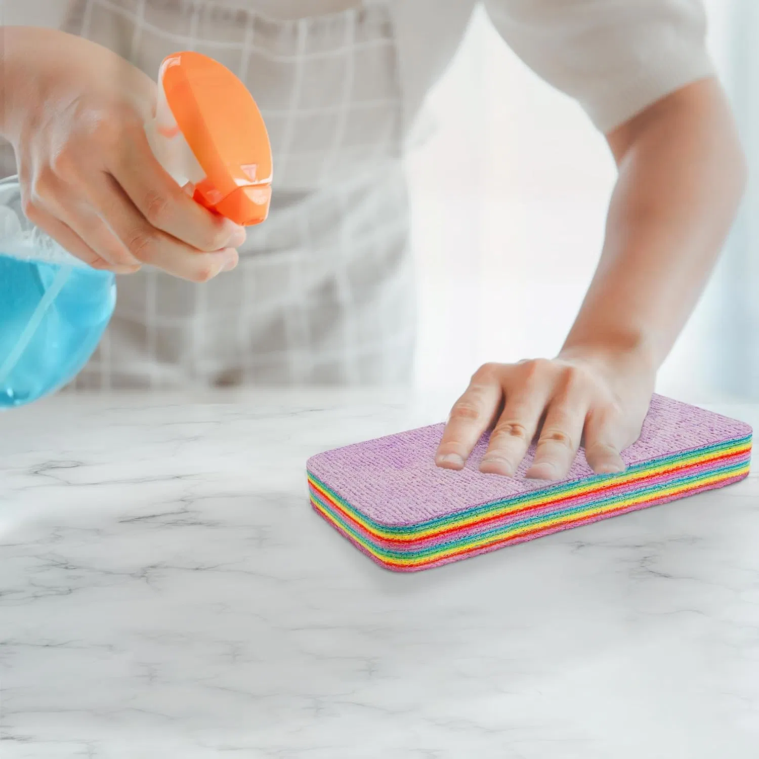 Ultra-Absorbent Multi-Layer Microfiber Cleaning Cloths for Home Use