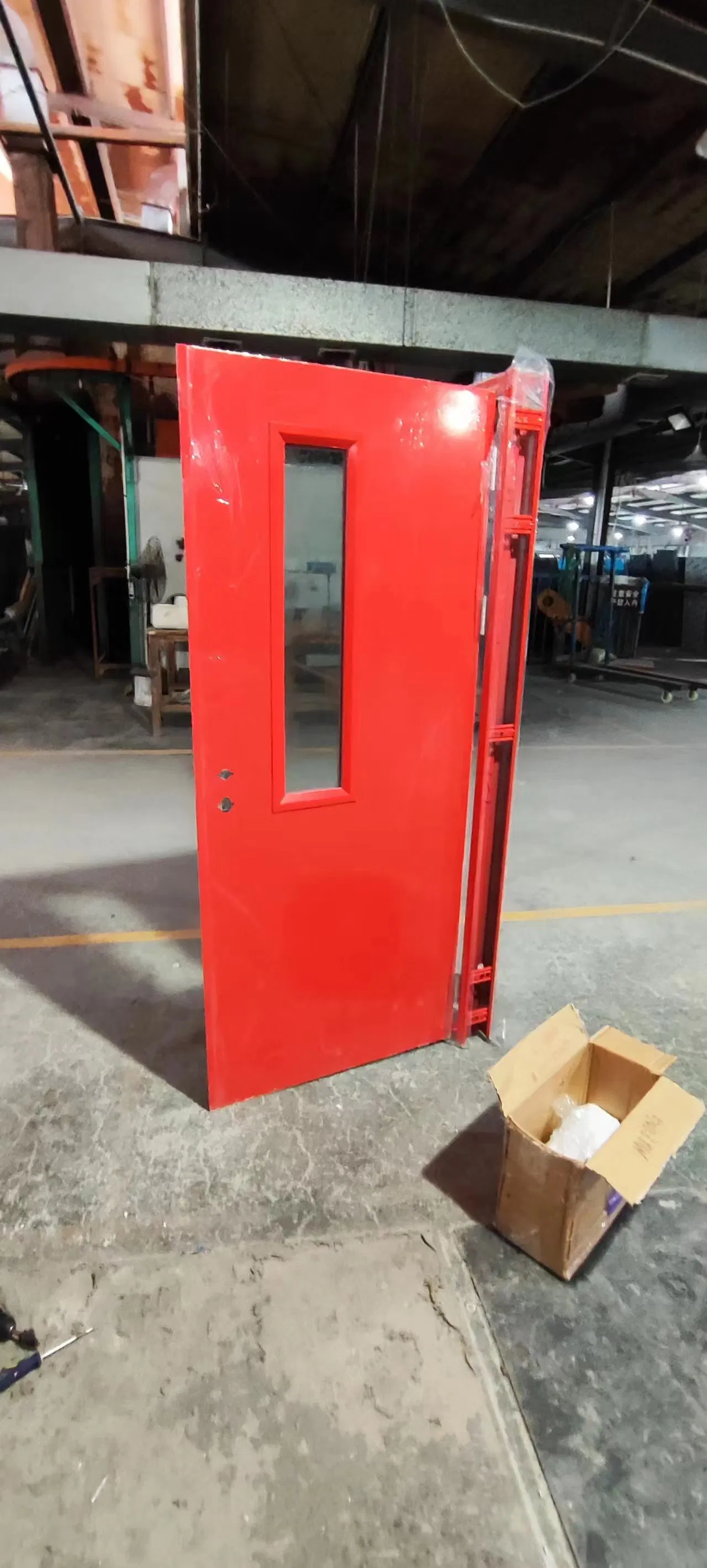 Intertek UL Listed 1.5 Hours Fire Rated Door with Glass Emergency Exit Anti Fire Door