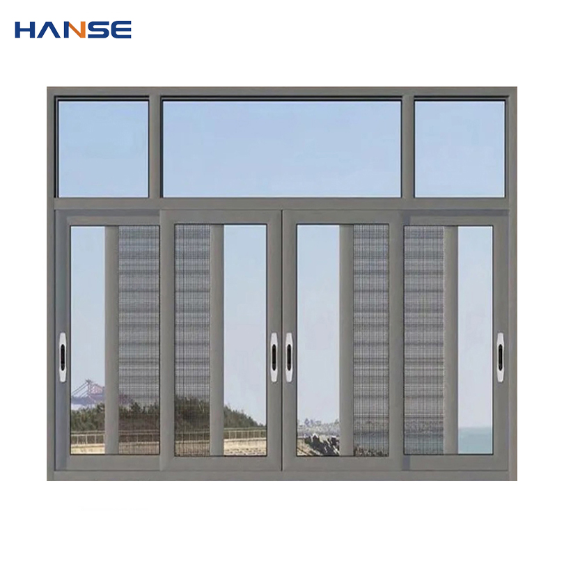 Latest Design Sound and Waterproof Glass Windows Home Aluminum Sliding Window with Mosquito Net