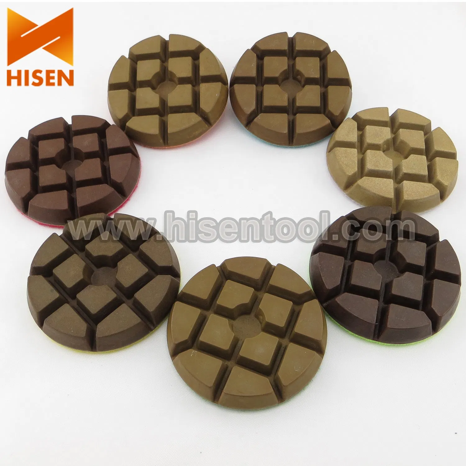 80mm Floor Resin Bond Dry Polishing Pads for Concrete Floor