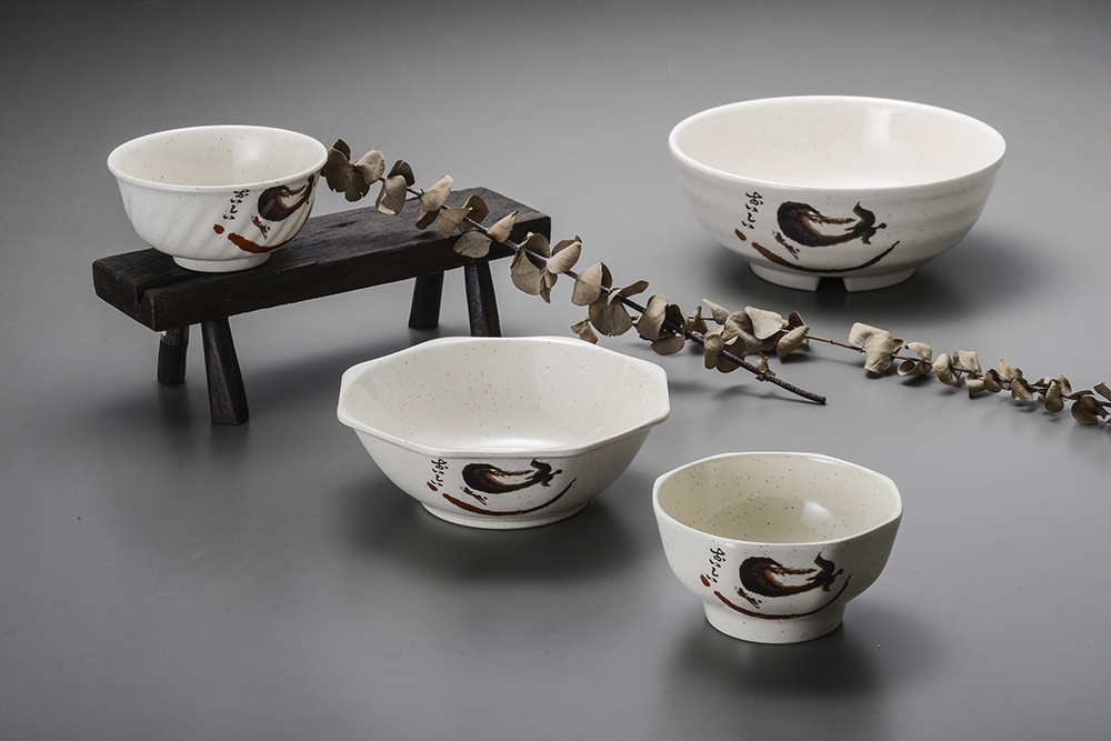 Ramen Salad Melamine Tableware Restaurant Dinnerware Noodle Bowls