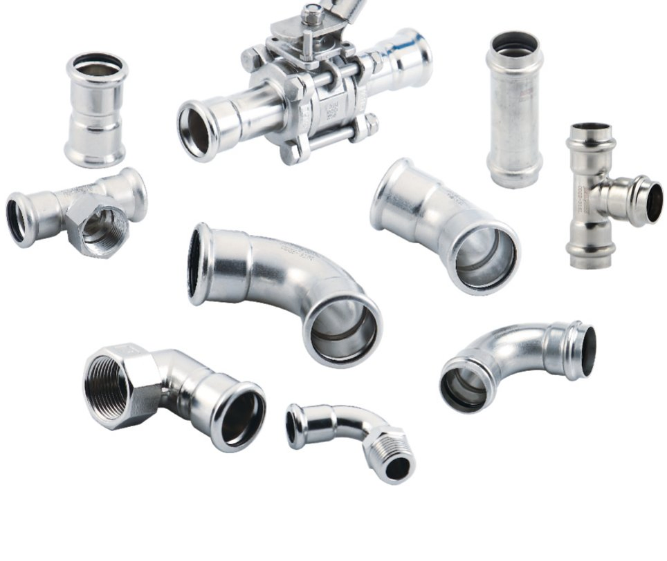 Stainless Steel/Carbon Steel/Copper/Brass M/V Press Fitting Plumbing Fitting