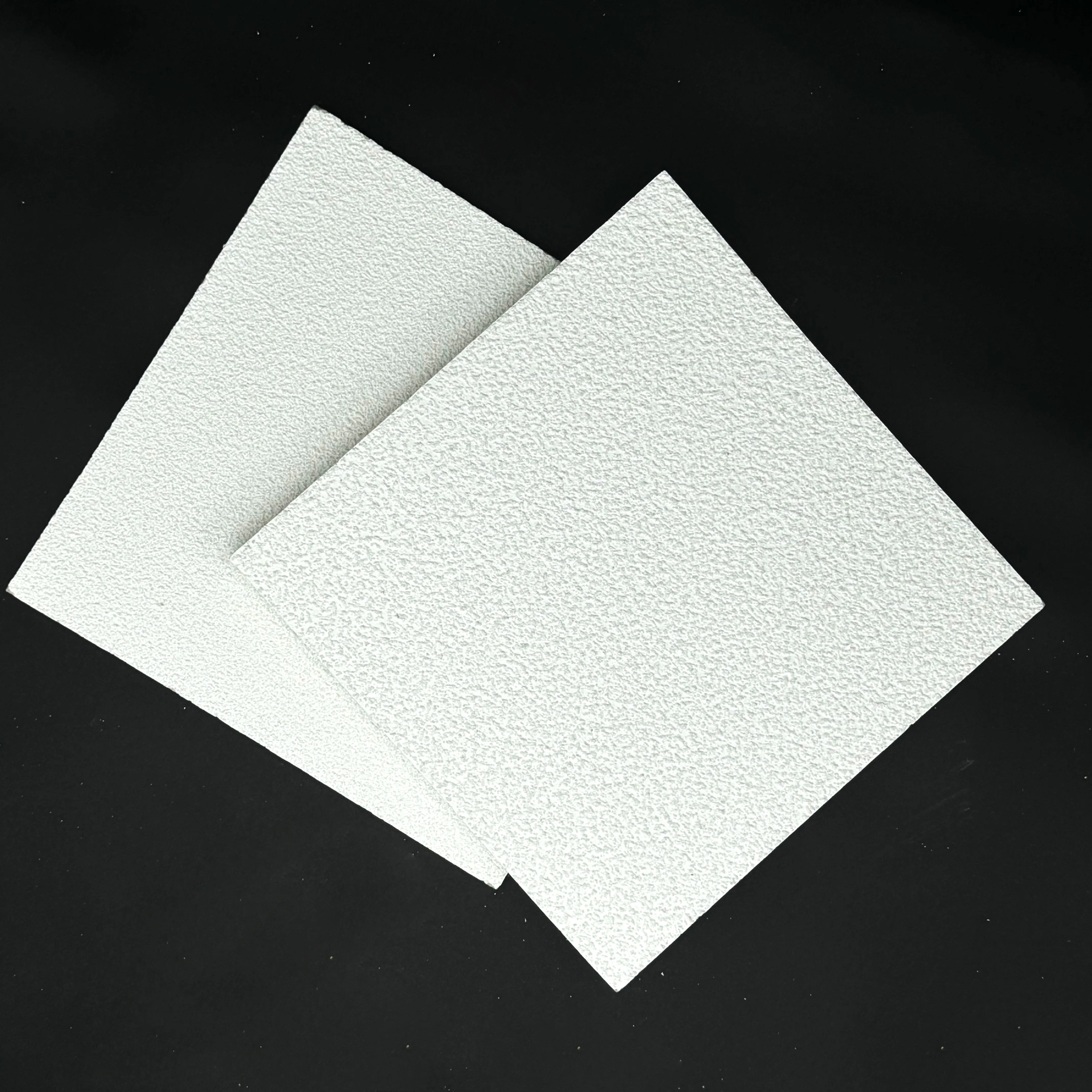 600X600mm Sand Texture Surface Mineral Fiber Ceiling Tile for Commercial Interiors with Fire Resistance