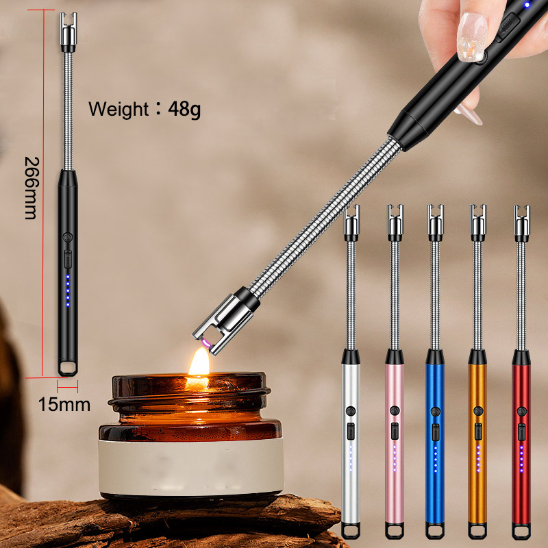 Candle Lighter Adjustable USB Lighter Outdoor Portable Jet Lighter (PHCA-0033)