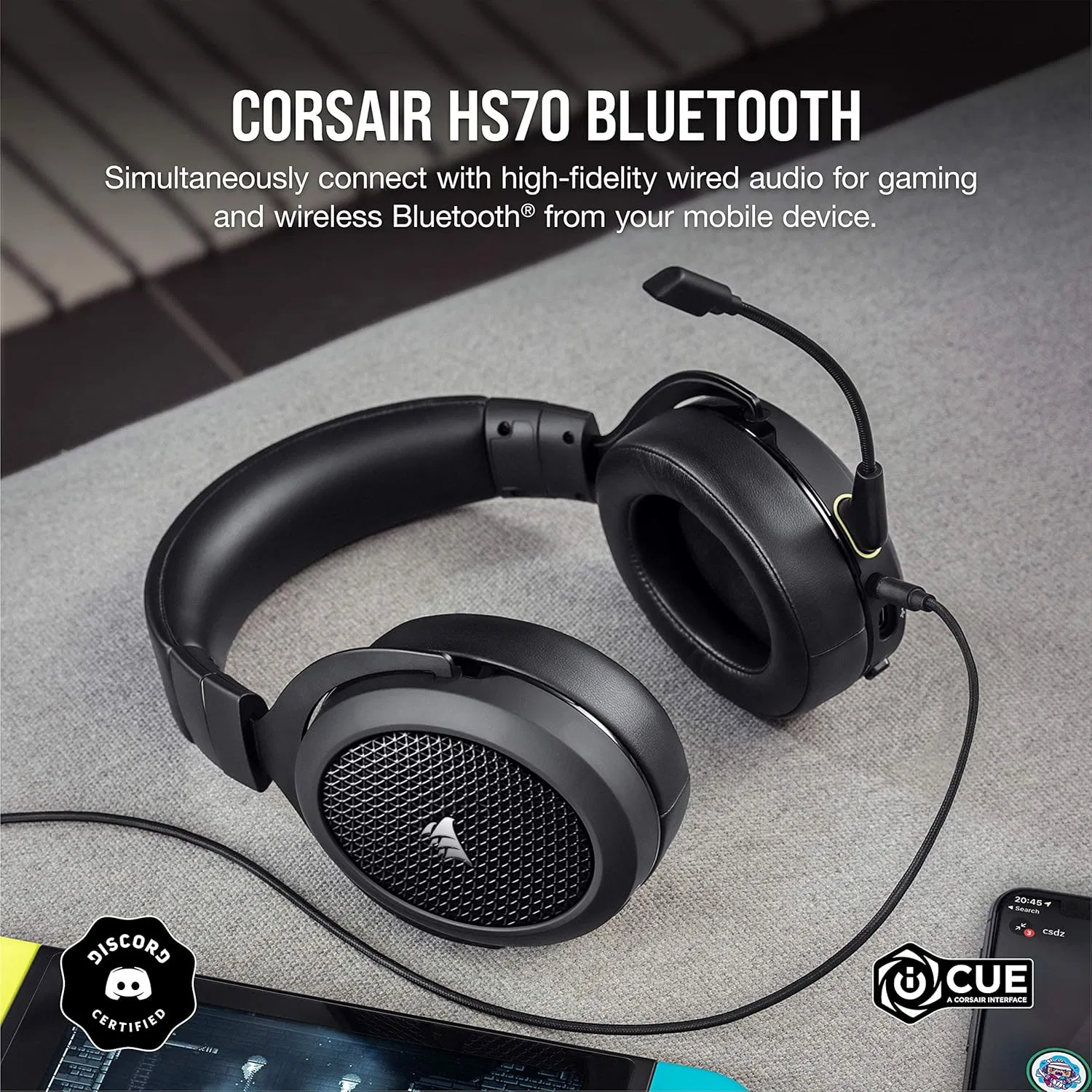 Игровая гарнитура Corsair HS70 Bluetooth