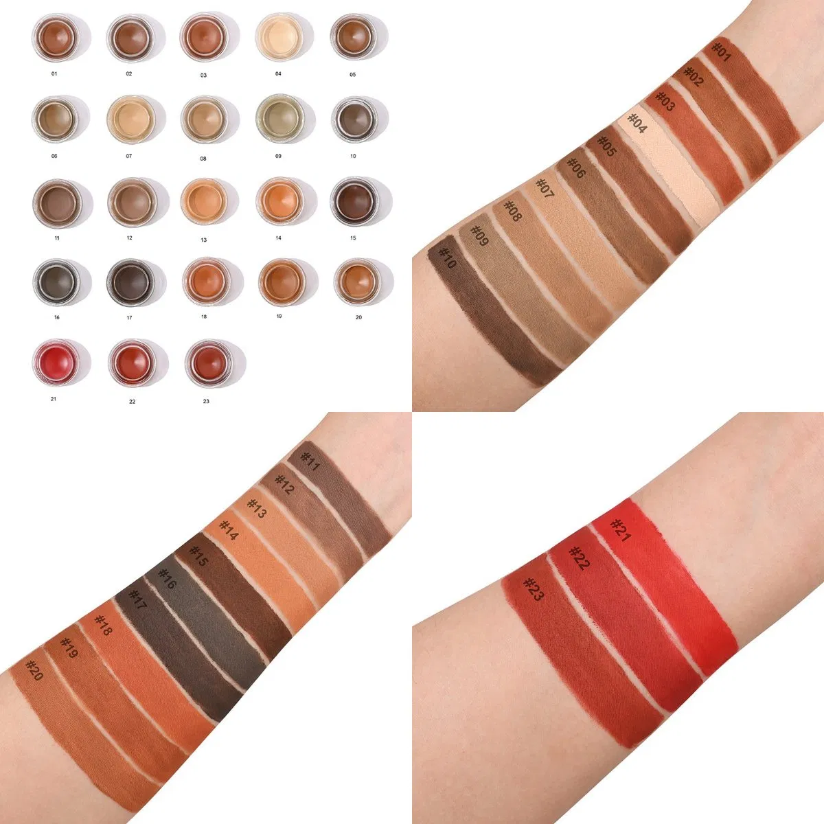 Waterproof Long Lasting Eyebrow Pomade DIP Cream Eyebrow Gel Eyeliner