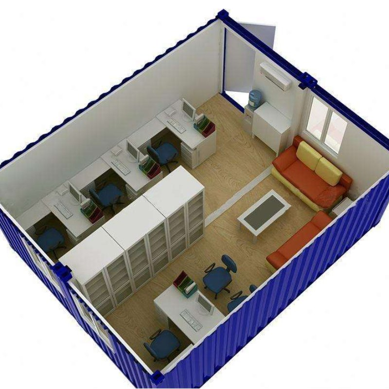 Prefab Steel Modern Container Houses Temporary Office/Hotel/Dormitory Container Houses for Sale