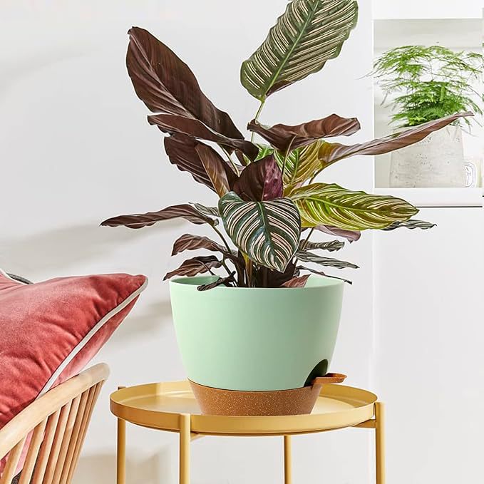 Горшок садовый P78 с автополивом дренажом блюдце