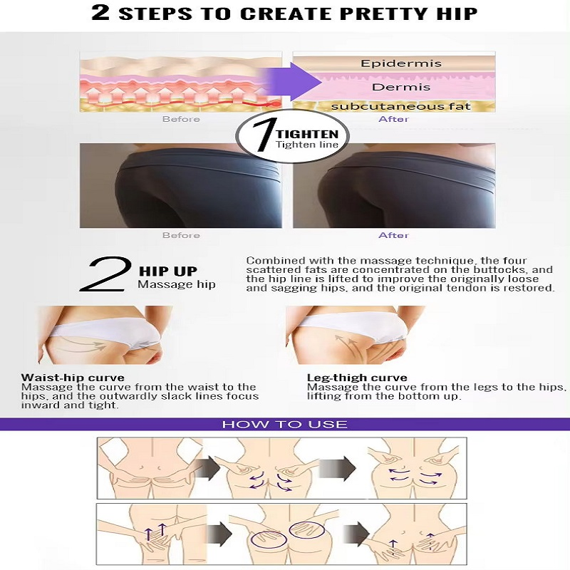 Herbal Butt Enhancement Cream Hip Lift Body Firming Bigger Buttock Enhancer Cream Massage Big Breast Cream for Woman