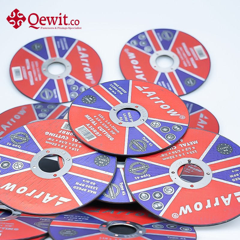 Абразивные отрезные круги по металлу, черные, 115 мм