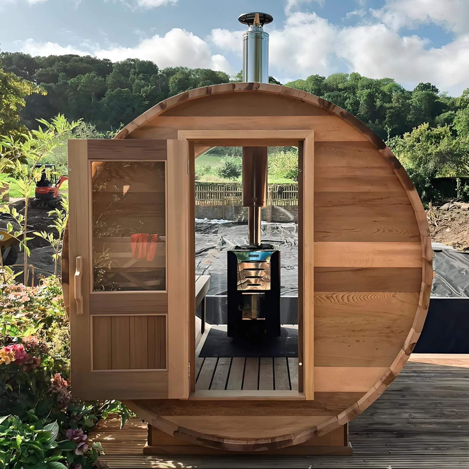 Инфракрасная сауна Boda Outdoor с хромотерапией