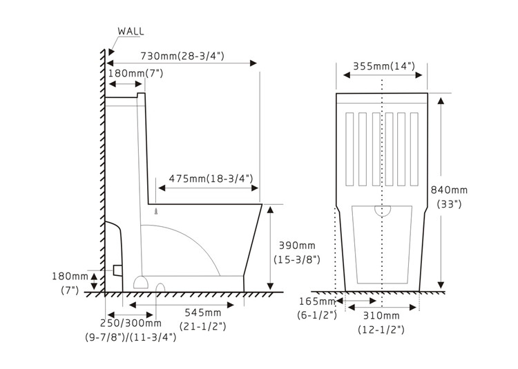 Bathroom Washdown 1 One Piece Ceramic Sanitaryware Water Closet Wc Toilet